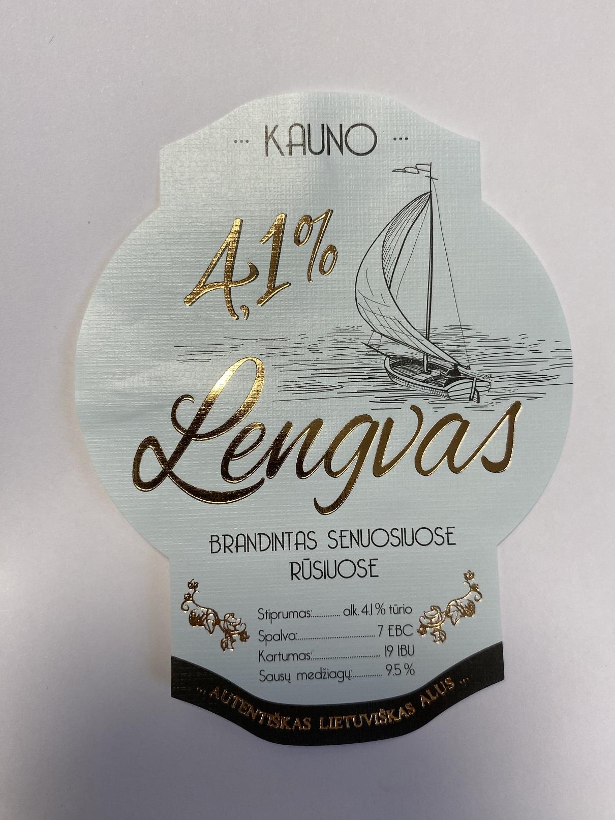 Prekės ženklas: KAUNO 4,1 % Lengvas BRANDINTAS SENUOSIUOSE RŪSIUOSE AUTENTIŠKAS LIETUVIŠKAS ALUS